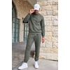 image:imageCOOFANDY Mens Tracksuits 2 Pieces Waffle Hoodies Sweatsuit Sets Sports Jogging Suit SetDark Grey