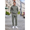 image:imageCOOFANDY Mens Tracksuits 2 Pieces Waffle Hoodies Sweatsuit Sets Sports Jogging Suit SetDark Grey