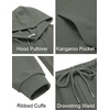 image:imageCOOFANDY Mens Tracksuits 2 Pieces Waffle Hoodies Sweatsuit Sets Sports Jogging Suit SetDark Grey