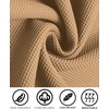 image:imageCOOFANDY Mens Tracksuits 2 Pieces Waffle Hoodies Sweatsuit Sets Sports Jogging Suit SetKhaki