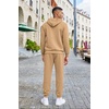image:imageCOOFANDY Mens Tracksuits 2 Pieces Waffle Hoodies Sweatsuit Sets Sports Jogging Suit SetKhaki