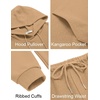 image:imageCOOFANDY Mens Tracksuits 2 Pieces Waffle Hoodies Sweatsuit Sets Sports Jogging Suit SetKhaki