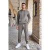 image:imageCOOFANDY Mens Tracksuits 2 Pieces Waffle Hoodies Sweatsuit Sets Sports Jogging Suit SetLight Grey