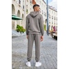 image:imageCOOFANDY Mens Tracksuits 2 Pieces Waffle Hoodies Sweatsuit Sets Sports Jogging Suit SetLight Grey