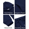 image:imageCOOFANDY Mens Tracksuits 2 Pieces Waffle Hoodies Sweatsuit Sets Sports Jogging Suit SetNavy Blue