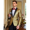 image:imageCOOFANDY Mens Tuxedo Jacket Slim Fit Shawl Lapel Blazer One Button Suit Jackets for Party Prom Wedding DinnerGolden Yellow