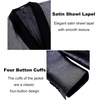 image:imageCOOFANDY Mens Tuxedo Jacket Slim Fit Shawl Lapel Blazer One Button Suit Jackets for Party Prom Wedding DinnerPat2black