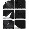 image:imageCOOFANDY Mens Tuxedo Suit Set Slim Fit 2 Piece Dress Suit Shawl Lapel Tuxedo Jacket Pants for Wedding Dinner Prom PartyBlack