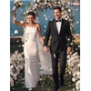 image:imageCOOFANDY Mens Tuxedo Suit Set Slim Fit 2 Piece Dress Suit Shawl Lapel Tuxedo Jacket Pants for Wedding Dinner Prom PartyBlack