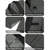 image:imageCOOFANDY Mens Tuxedo Suit Set Slim Fit 2 Piece Dress Suit Shawl Lapel Tuxedo Jacket Pants for Wedding Dinner Prom PartyDark Grey