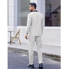 image:imageCOOFANDY Mens Tuxedo Suit Set Slim Fit 2 Piece Dress Suit Shawl Lapel Tuxedo Jacket Pants for Wedding Dinner Prom PartyWhite