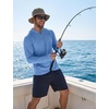 image:imageCOOFANDY Mens UPF 50 Fishing Shirt Lightweight Quick Dry UV Sun Protection Hoodie Long Sleeve SPF Hiking Running Rash GuardAlight Blue