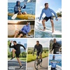 image:imageCOOFANDY Mens UPF 50 Fishing Shirt Lightweight Quick Dry UV Sun Protection Hoodie Long Sleeve SPF Hiking Running Rash GuardAlight Blue