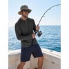 image:imageCOOFANDY Mens UPF 50 Fishing Shirt Lightweight Quick Dry UV Sun Protection Hoodie Long Sleeve SPF Hiking Running Rash GuardDark Gray