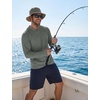 image:imageCOOFANDY Mens UPF 50 Fishing Shirt Lightweight Quick Dry UV Sun Protection Hoodie Long Sleeve SPF Hiking Running Rash GuardMilitary Green