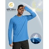 image:imageCOOFANDY Mens UPF 50 Hoodie Shirts Long Sleeve Rash Guard Sun Protection Fishing Shirts Lightweight Quick Dry HoodiesBlue