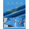 image:imageCOOFANDY Mens UPF 50 Hoodie Shirts Long Sleeve Rash Guard Sun Protection Fishing Shirts Lightweight Quick Dry HoodiesBlue