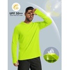 image:imageCOOFANDY Mens UPF 50 Hoodie Shirts Long Sleeve Rash Guard Sun Protection Fishing Shirts Lightweight Quick Dry HoodiesFluorescent Green