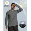 image:imageCOOFANDY Mens UPF 50 Hoodie Shirts Long Sleeve Rash Guard Sun Protection Fishing Shirts Lightweight Quick Dry HoodiesGray