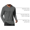 image:imageCOOFANDY Mens UPF 50 Hoodie Shirts Long Sleeve Rash Guard Sun Protection Fishing Shirts Lightweight Quick Dry HoodiesGray