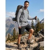image:imageCOOFANDY Mens UPF 50 Hoodie Shirts Long Sleeve Rash Guard Sun Protection Fishing Shirts Lightweight Quick Dry HoodiesLight Gray