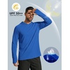 image:imageCOOFANDY Mens UPF 50 Hoodie Shirts Long Sleeve Rash Guard Sun Protection Fishing Shirts Lightweight Quick Dry HoodiesRoyal Blue