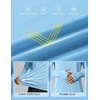 image:imageCOOFANDY Mens UPF 50 Hoodie Shirts Long Sleeve Rash Guard Sun Protection Fishing Shirts Lightweight Quick Dry HoodiesSky Blue