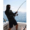 image:imageCOOFANDY Mens UPF 50 Sun Protection Hoodie with Mask Lightweight Long Sleeve SPF Fishing Shirts UV Hiking Running Rash GuardBlack