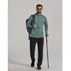 image:imageCOOFANDY Mens UPF 50 Sun Protection Lightweight Full Zip Hoodie Jacket Long Sleeve Fishing Hiking Performance ShirtGrey Green