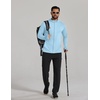 image:imageCOOFANDY Mens UPF 50 Sun Protection Lightweight Full Zip Hoodie Jacket Long Sleeve Fishing Hiking Performance ShirtSky Blue