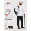 image:imageCOOFANDY Mens UPF 50 Sun Protection Lightweight Full Zip Hoodie Jacket Long Sleeve Fishing Hiking Performance ShirtWhite