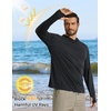 image:imageCOOFANDY Mens UPF 50 Sun Shirt Long Sleeve Fishing Shirt UV Protection Hoodie Summer Running Hiking Hooded Rash GuardBlack