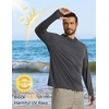 image:imageCOOFANDY Mens UPF 50 Sun Shirt Long Sleeve Fishing Shirt UV Protection Hoodie Summer Running Hiking Hooded Rash GuardDark Gray