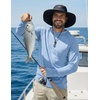 image:imageCOOFANDY Mens UPF 50 Sun Shirt Long Sleeve Fishing Shirt UV Protection Hoodie Summer Running Hiking Hooded Rash GuardLight Blue