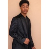 image:imageCOOFANDY Mens Velvet Blazer Notched Lapel Velour Suit Jacket One Button Tuxedo Jackets for Wedding Prom Party DinnerBlack Floral