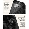 image:imageCOOFANDY Mens Velvet Blazer Notched Lapel Velour Suit Jacket One Button Tuxedo Jackets for Wedding Prom Party DinnerBlack Floral