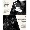 image:imageCOOFANDY Mens Velvet Blazer Notched Lapel Velour Suit Jacket One Button Tuxedo Jackets for Wedding Prom Party DinnerBlack Retro Floral