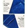 image:imageCOOFANDY Mens Velvet Blazer Notched Lapel Velour Suit Jacket One Button Tuxedo Jackets for Wedding Prom Party DinnerBlue