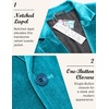 image:imageCOOFANDY Mens Velvet Blazer Notched Lapel Velour Suit Jacket One Button Tuxedo Jackets for Wedding Prom Party DinnerBlue Green