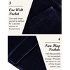 image:imageCOOFANDY Mens Velvet Blazer Notched Lapel Velour Suit Jacket One Button Tuxedo Jackets for Wedding Prom Party DinnerDark Blue Purple