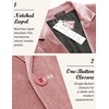image:imageCOOFANDY Mens Velvet Blazer Notched Lapel Velour Suit Jacket One Button Tuxedo Jackets for Wedding Prom Party DinnerPink