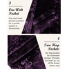 image:imageCOOFANDY Mens Velvet Blazer Notched Lapel Velour Suit Jacket One Button Tuxedo Jackets for Wedding Prom Party DinnerPurple Retro Floral