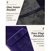 image:imageCOOFANDY Mens Velvet Blazer One Button Velour Tuxedo Jacket Notched Lapel Suit Jackets for Prom Wedding Party DinnerDark Purple