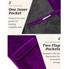 image:imageCOOFANDY Mens Velvet Blazer One Button Velour Tuxedo Jacket Notched Lapel Suit Jackets for Prom Wedding Party DinnerPurple
