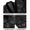 image:imageCOOFANDY Mens Velvet Tuxedo Floral Blazer Jacket One Button Shawl Lapel Suit Jacket for Dinner Prom Party WeddingAblack