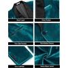 image:imageCOOFANDY Mens Velvet Tuxedo One Button Jacket Dinner Prom Wedding Blazer JacketLight Blue