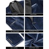 image:imageCOOFANDY Mens Velvet Tuxedo One Button Jacket Dinner Prom Wedding Blazer JacketNavy Blue