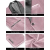 image:imageCOOFANDY Mens Velvet Tuxedo One Button Jacket Dinner Prom Wedding Blazer JacketPink