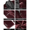 image:imageCOOFANDY Mens Velvet Tuxedo One Button Jacket Dinner Prom Wedding Blazer JacketWine Red
