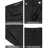 image:imageCOOFANDY Mens Wedding Suits 2 Piece Tuxedo Jacket One Button Peak Lapel Suit Jacket Dress Pants for DinnerPromPartyBlack